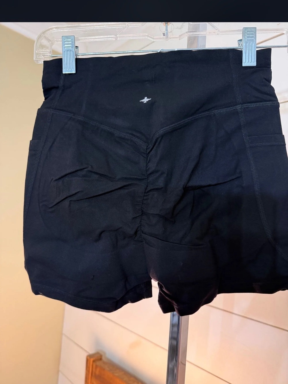 HALARA Black High-Rise Butt Scrunch & Butt Lift Shorts